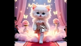 Who needs supermodels when you’ve got a cat that owns the spotlight like this? 💃🐱👑#ai#catmodel#viral