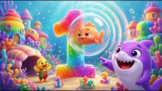 Contando Peces de Burbuja del 1 al 10 en el Océano 🐠 Canciones Infantiles y Rimas para Niños y Bebés