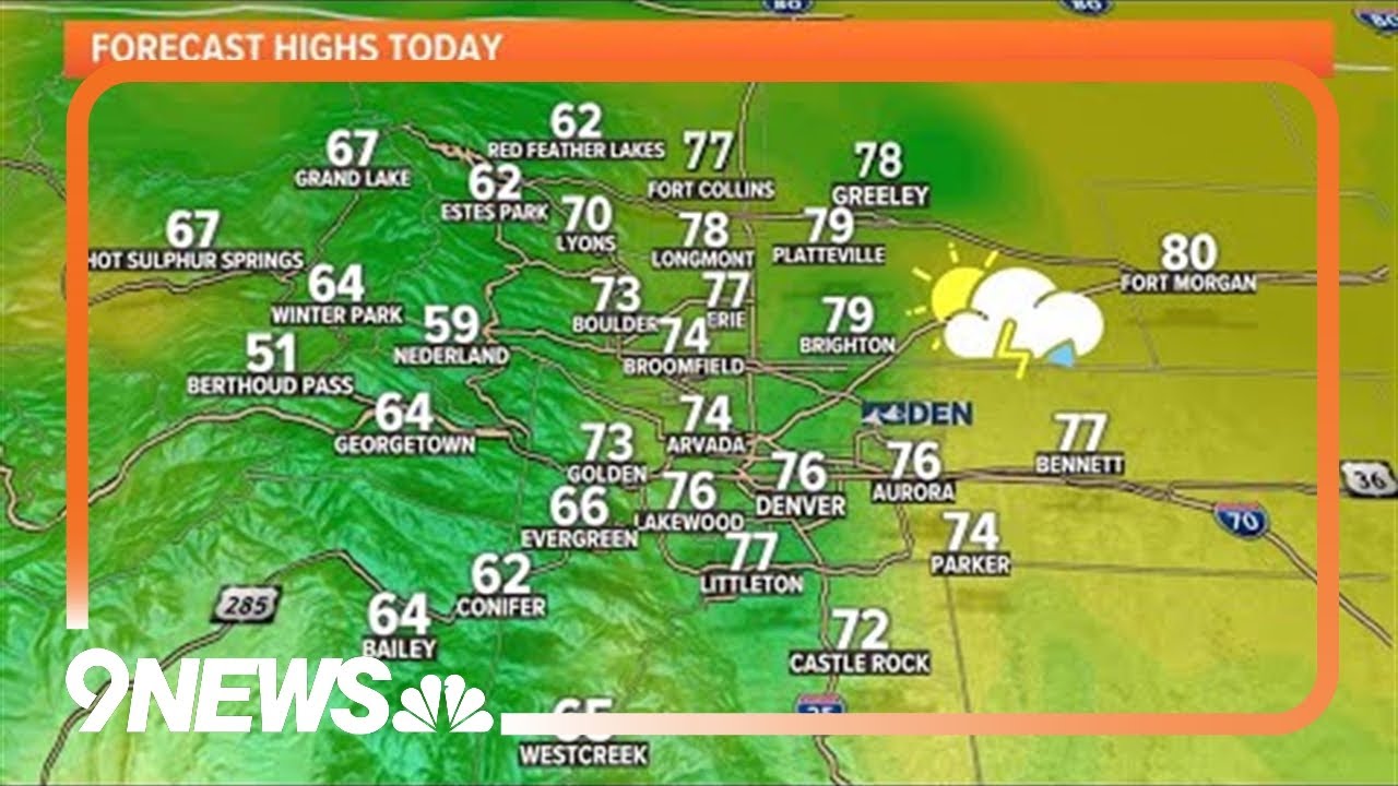 Cloudy, cool Monday with highs in the mid-70s - YouTube