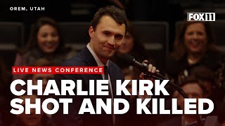 Officials discuss fatal shooting of conservative activist Charlie Kirk at Utah college campus