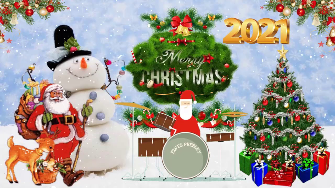 เพลงคริสต์มาส 2021 ⛄️🎁 Top 100 เพลงคริสต์มาสร่าเริงตลอดเวลา 🎄🎄 Merry