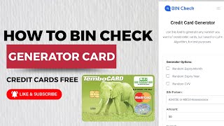 HOW TO CREDIT CARD GENERATOR FREE/BIN CHECK / JINSI KUPATA BIN CODES screenshot 5