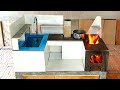DIY your own smoke-free household wood stove with cement and ceramic tiles # 130