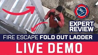2 Minute Fold Out Ladder Fire Escape Demonstration