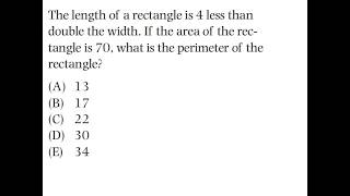 SAT Math Geometry Challenge: Find the Perimeter of a Rectangle! 📐