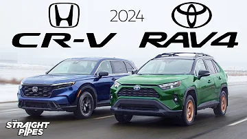 2024 Honda CR-V vs Toyota RAV4 Review - BEST SELLERS!