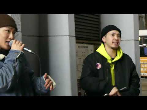福田賢太&大川晴也 cover『am08:59 / Rickie-G 』金山駅路上ライブ