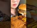 Juicy burger and crispy fried chicken legs #shorts #asmr