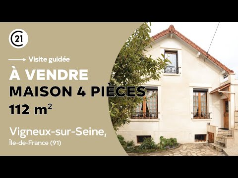 Vidéo : Maison 4 pièces 112 m² à vendre - Vigneux-sur-Seine, Île-de-France (91)