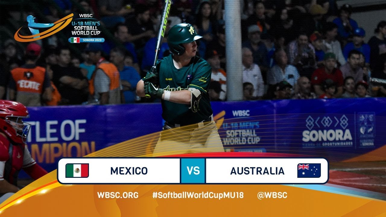 Highlights - Game 20 - Mexico vs Australia - 2023 U-18 Men's Softball World Cup