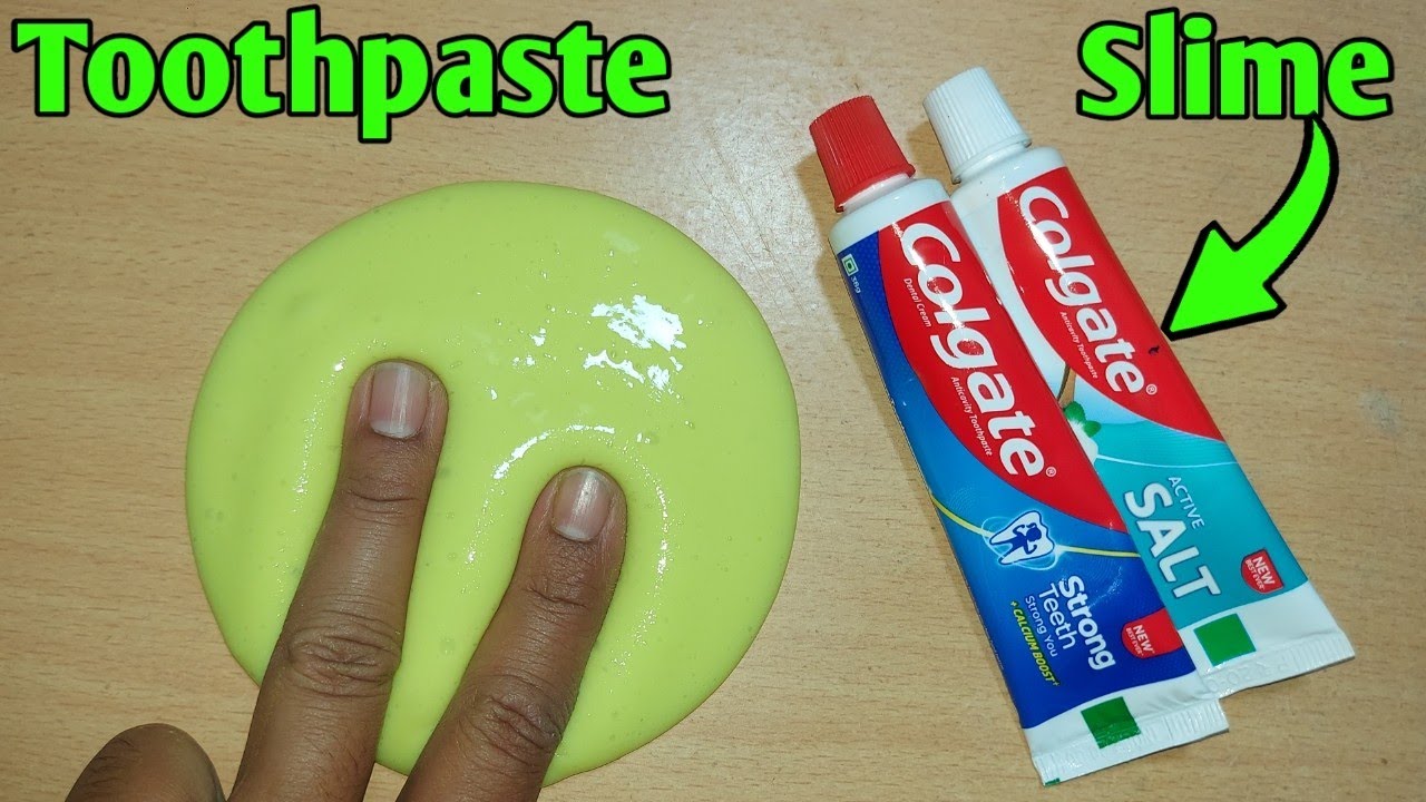 How to make slime with Fevigum and Colgate Toothpaste at home l How To ...