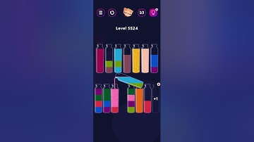 Get Color Level 5524 #colorgames #watersortgame #watersortpuzzle #watersort