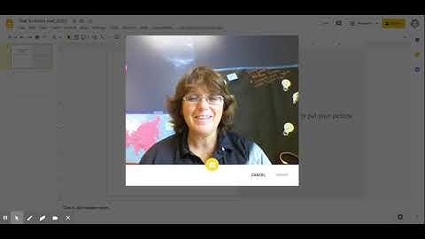Use you camera to insert a picture in Google Slides
