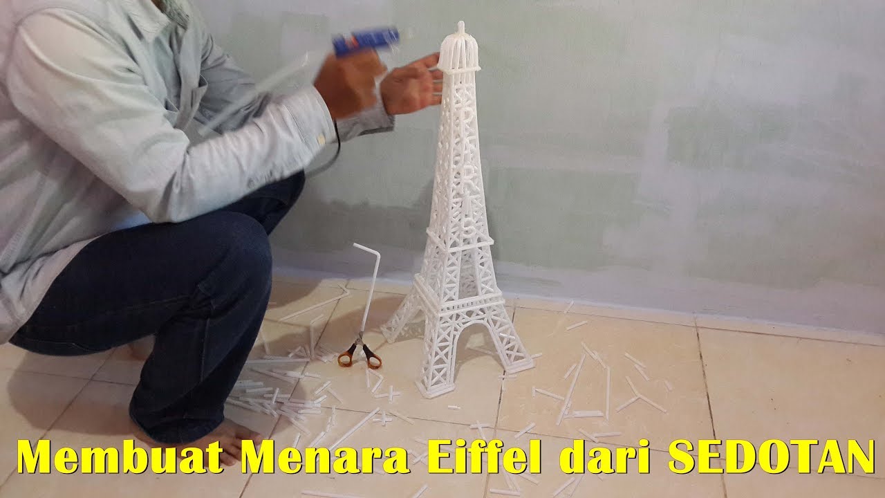 Tips Cara Mudah Membuat Miniatur Menara  Eiffel  yang bisa 