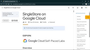 SingleStore on Google Cloud | #qwiklabs | #GSP1096 #CLI