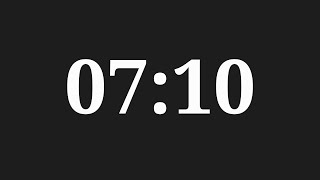 7 Minutes 10 Seconds Countdown Timer