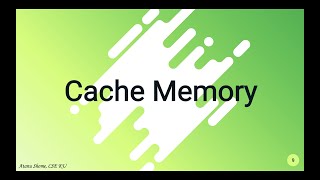 Topic 8_2 Cache Memory | Direct Cache Mapping | Bangla Language