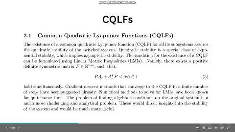 Switched Linear Systems - Non Linear Systems - IIT Madras - EE6415