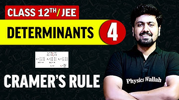 Determinants 04 : Cramer