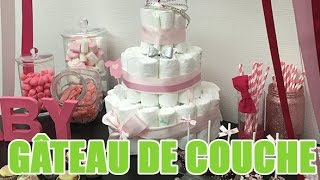 Le Gateau De Couche Idee Originale Tendance Pour Feter L Arrivee Prochaine De Bebe Youtube