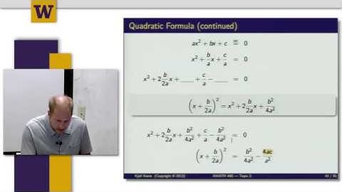 Mathematical Methods for Quantitative Finance 3 6 W2 6 – Completing the Square 1514