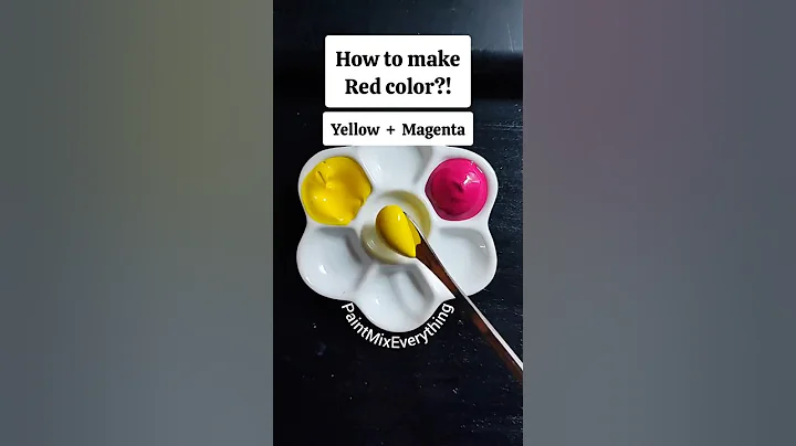 How to Make Red Color? ❤️ Satisfying Paint Mixing #paintmixing #colormixing #asmr #red #acrylicpaint