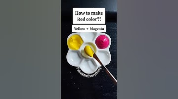 How to Make Red Color? ❤️ Satisfying Paint Mixing #paintmixing #colormixing #asmr #red #acrylicpaint