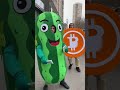 Аниматор-огурец шутит о крипте — смотри, что сделал Биткойн! #юмор #криптовалюта #memes