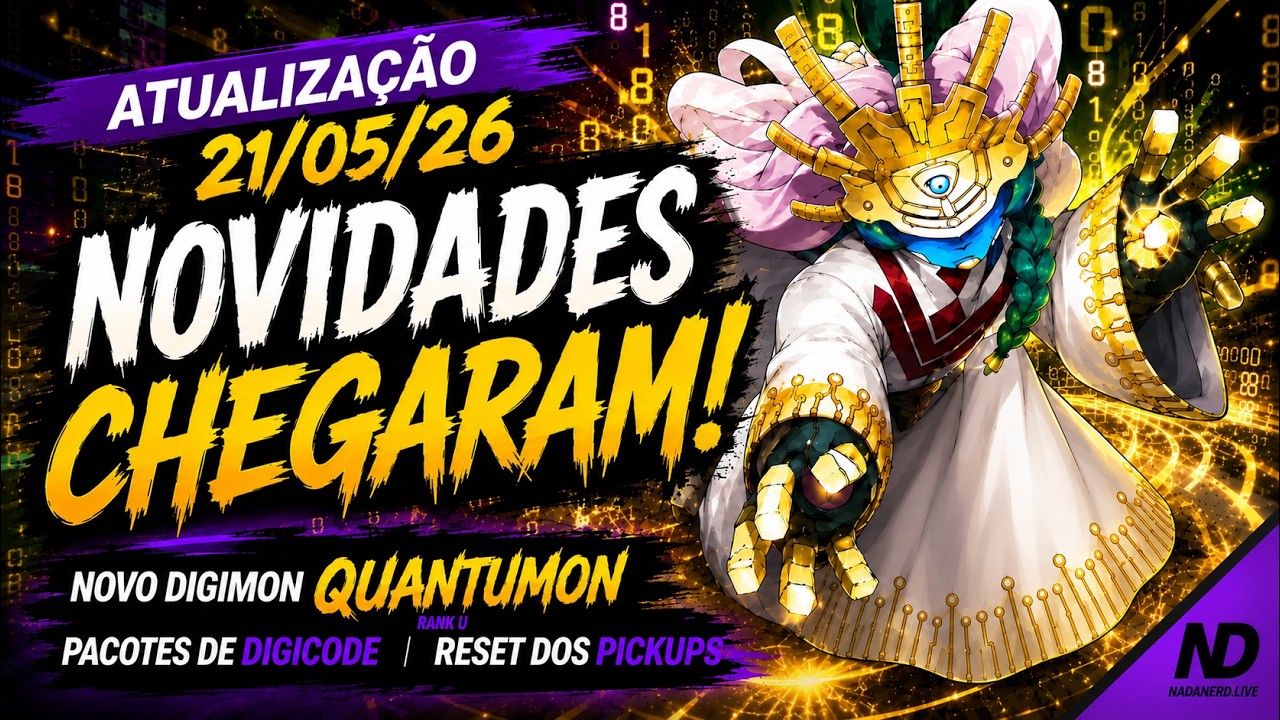 LADMO[ATT 21/05/26]: QUANTUMON RANK U, PACOTE DE DIGICODE, RESET DOS ...
