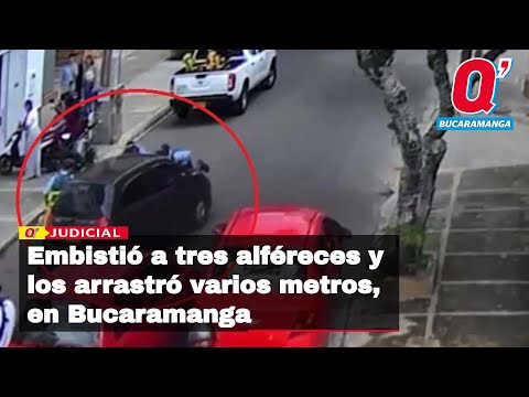 Embistió a tres alféreces y los arrastró varios metros, en Bucaramanga