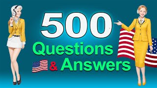 ✅500+ Easy Questions and Answers in English || English Speaking Practice For Beginners