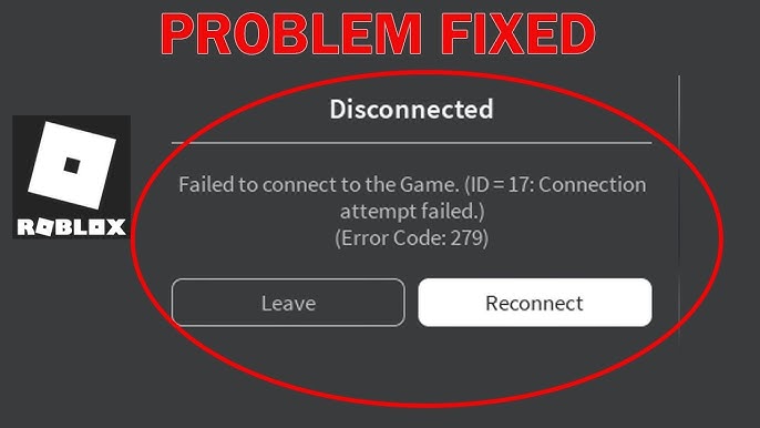 Como Corrigir O Código De Erro Roblox 279