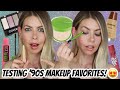 TRYING NOSTALGIC DRUGSTORE MAKEUP FROM THE '90s...OMG! | BrittanyNichole