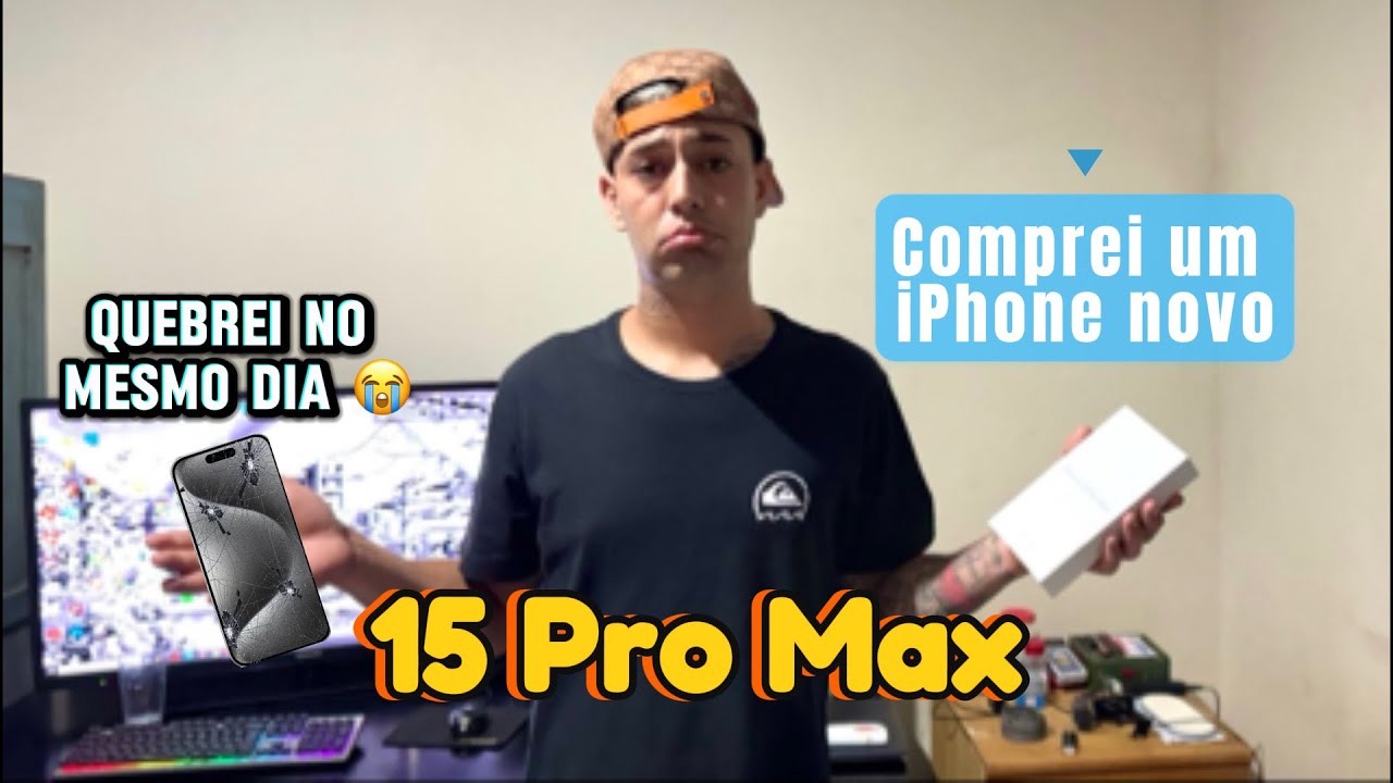 COMPREI UM IPHONE NOVO! (QUEBREI NO MESMO DIA😭)