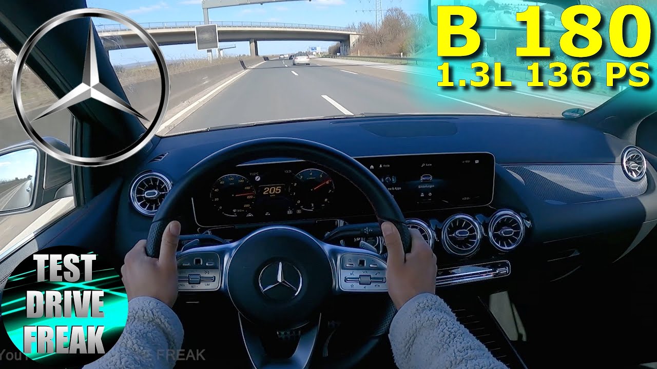 ⁣2022 Mercedes Benz B 180 136 PS TOP SPEED AUTOBAHN DRIVE POV