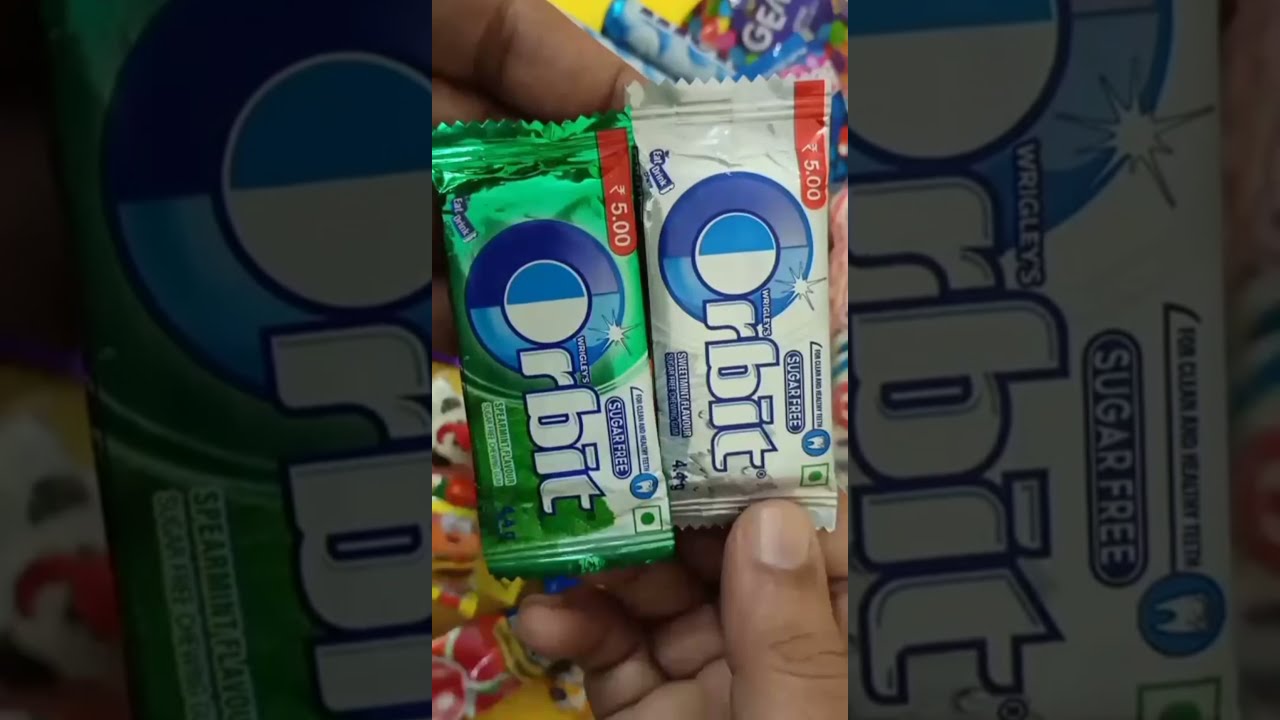 Wrigleys Sugar free Two Orbit Spearmint and Sweetmint Flavour 