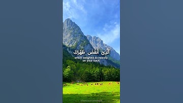 Surah Al - Sharh سورة الشرح ( الم نشرح لك صدرك )  #quran #القرآن_الكريم