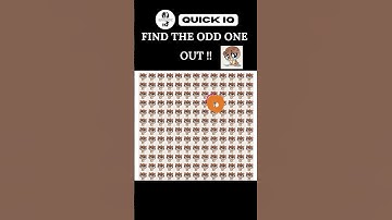 Find the Odd One Out!|QUICK IQ| #OddOneOut #BrainTeaser #PuzzleChallenge #shortsyoutube #shorts