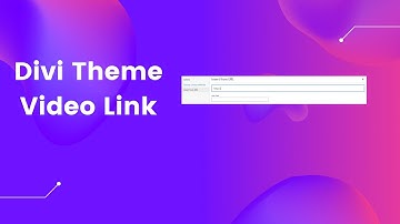 Divi Theme Tutorial - How to add video link
