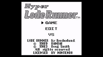 Hyper Lode Runner (Game Boy 60Hz) - Intro / Attract Mode