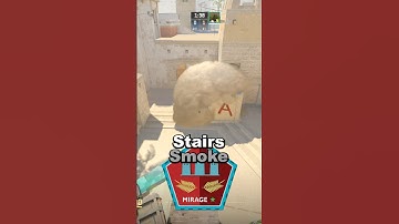 Mirage Stairs smoke - CS2 Lineups #mirage #cs2 #counterstrike #cs #lineup #smoke #Tside #Asite