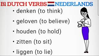 learn dutch verbs lesson 1 [ nederlands leren ]