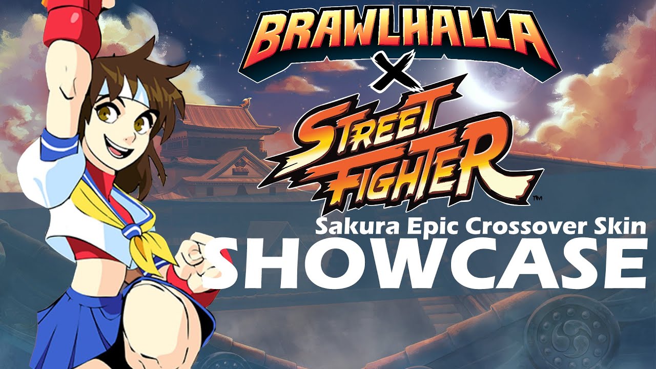 Brawlhalla Sakura Epic CROSSOVER Skin Showcase