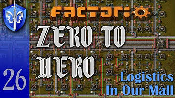 Factorio 1.1 Zero to Hero, Ep 26: LOGISTICS IN OUR MALL - Tutorial, Guide, LetsPlay, Walkthrough