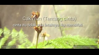 kata bijak Cak nun (tentang cinta)