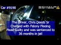 Fleeing felon gets home just in time to be arrested.