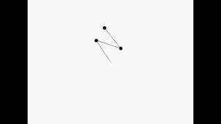 Triple pendulum simulation (no damping)