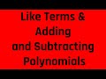 Combining Like Terms and Adding and Subtracting Polynomials | ASVAB & PiCAT Algebra Review