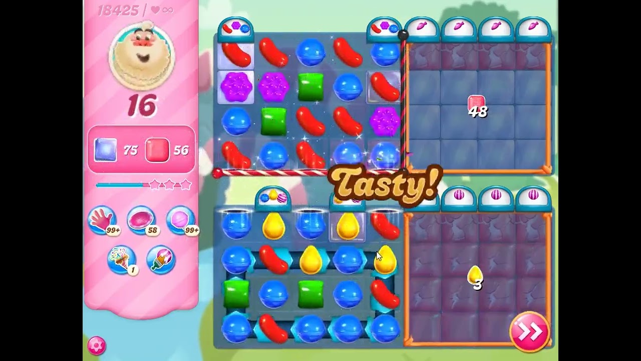 Candy Crush Saga Level 18425 - NO BOOSTERS | SKILLGAMING ✅