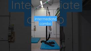 Aerial silks pretty intermediate combo #aerialsilks #aerialsilkstricks #aerial #shorts